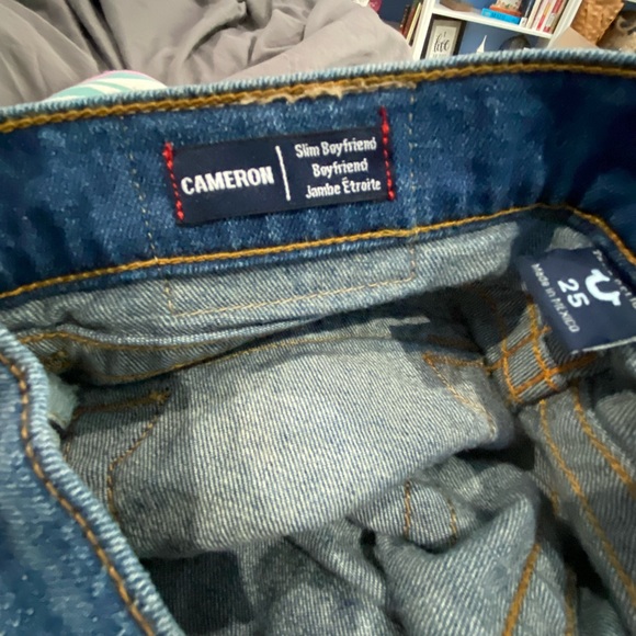 True Religion Cameron size 25 distressed jeans - Picture 2 of 5